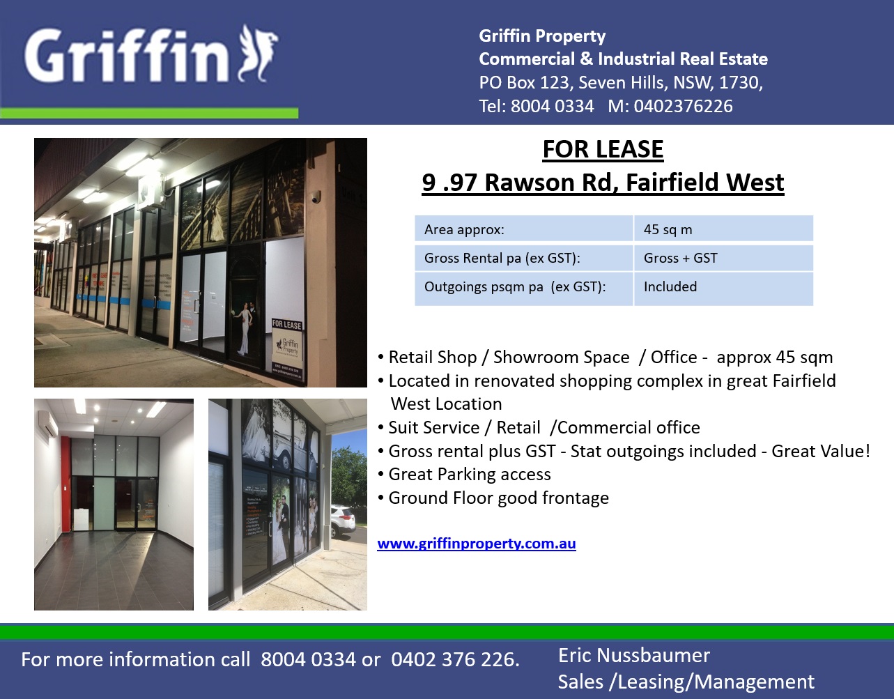 Retail property for lease in fairfield west 3